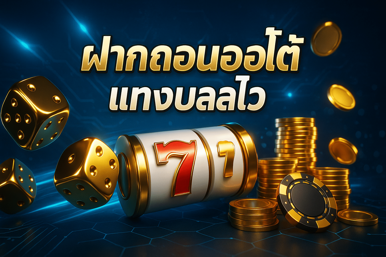 ฝากถอนออโต้ แทงบอลไว